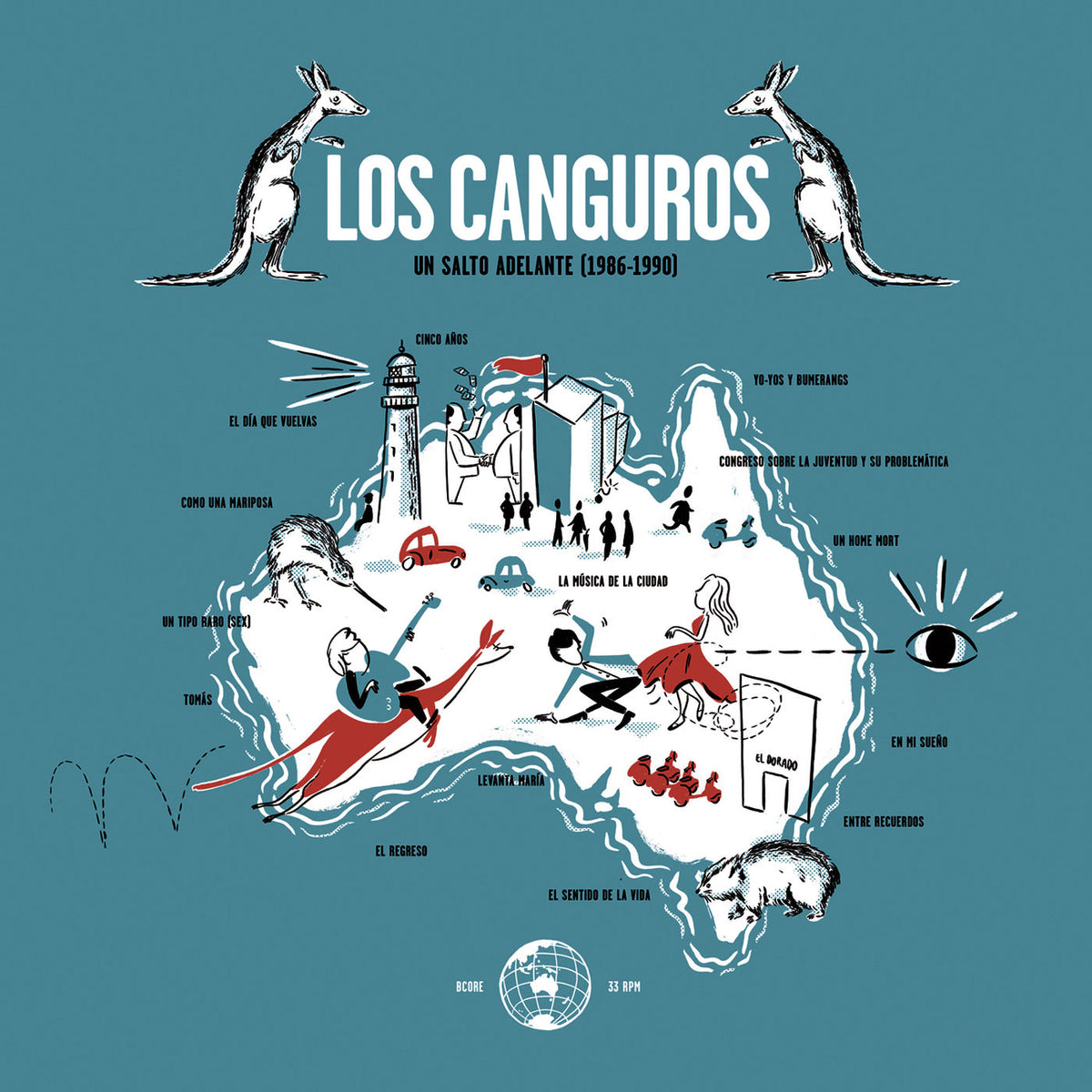 Los Canguros – Un Salto Adelante vinyl record cover