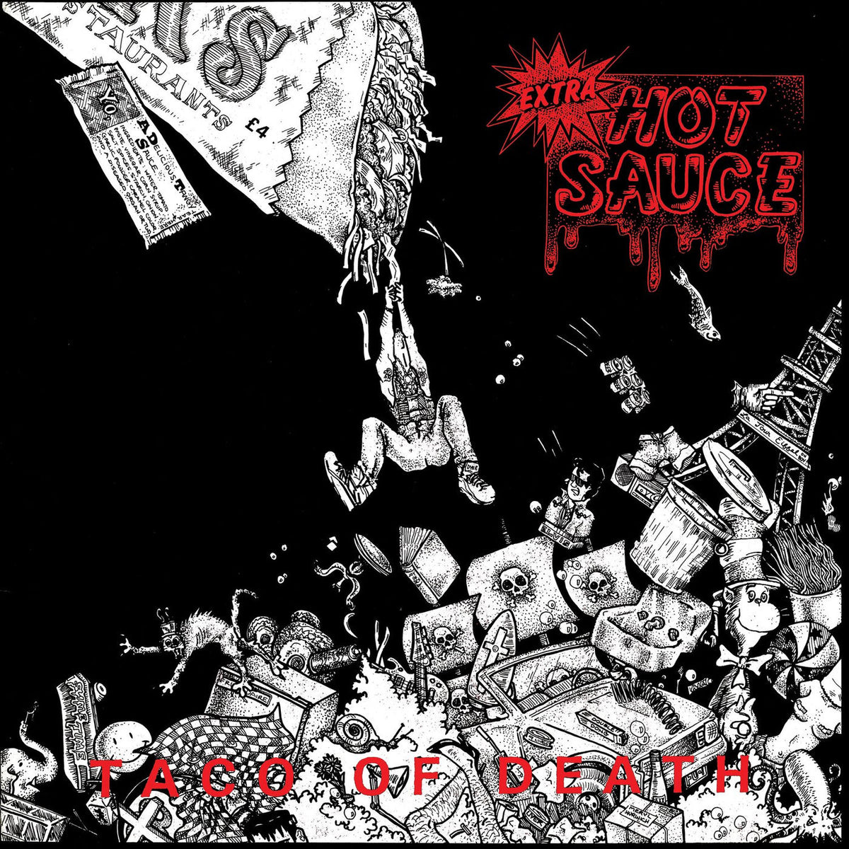 Extra Hot Sauce – Taco of Death vinyl record cover