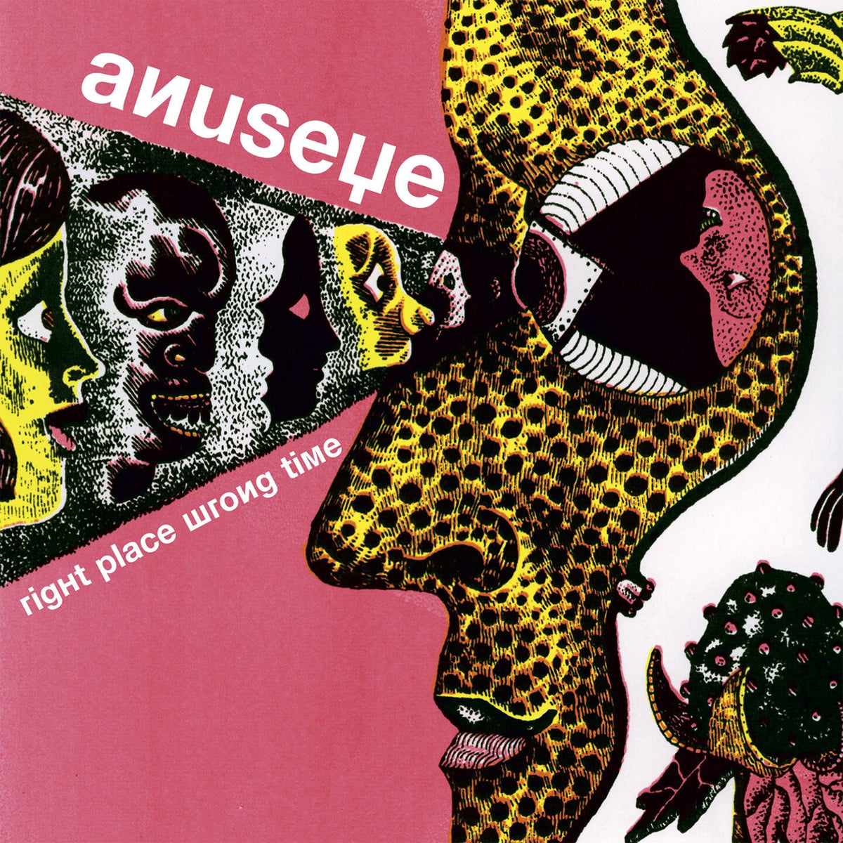 Anuseye – Right Place Wrong Time (Turquoise Vinyl) vinyl record cover