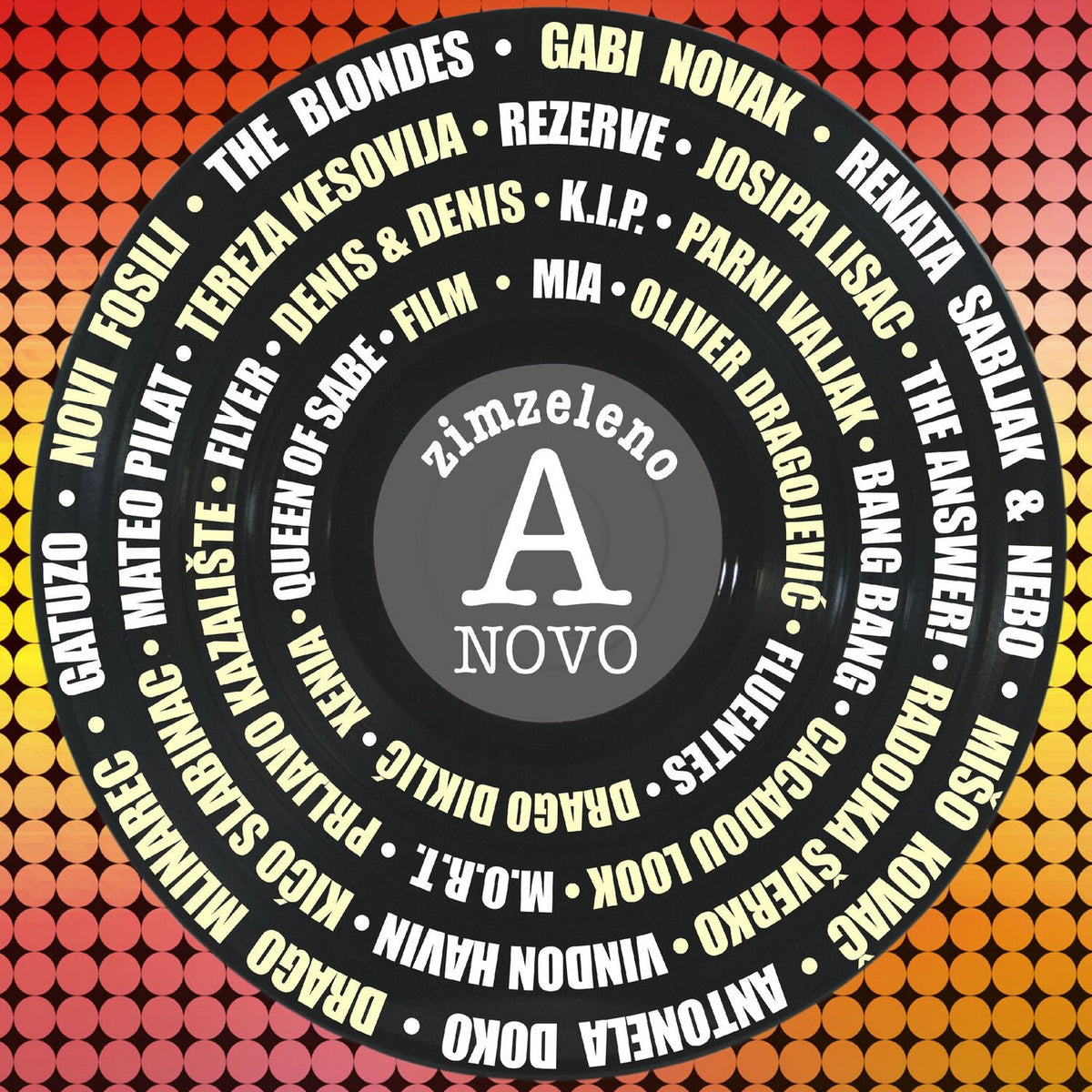 Various Artists – Zimzeleno A Novo vinyl record cover