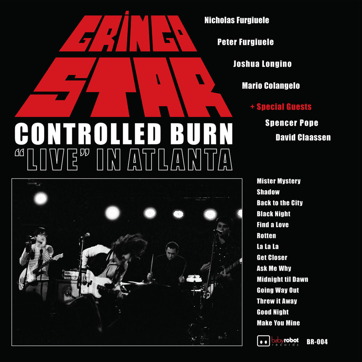 Gringo Star – Controlled Burn: Live In vinyl record cover