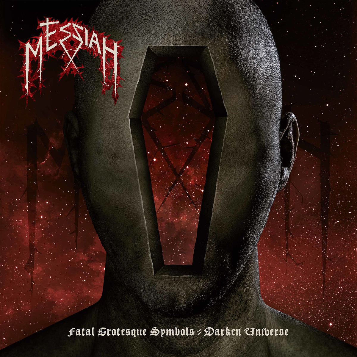 Messiah – Fatal Grotesque Symbols = Darken Universe vinyl record cover