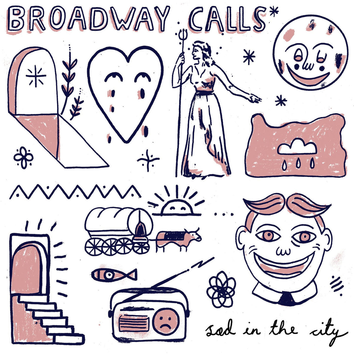Broadway Calls – Sad In The City vinyl record cover