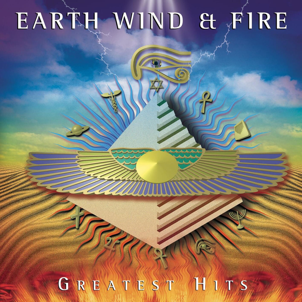 Earth, Wind & Fire – Greatest Hits vinyl record cover