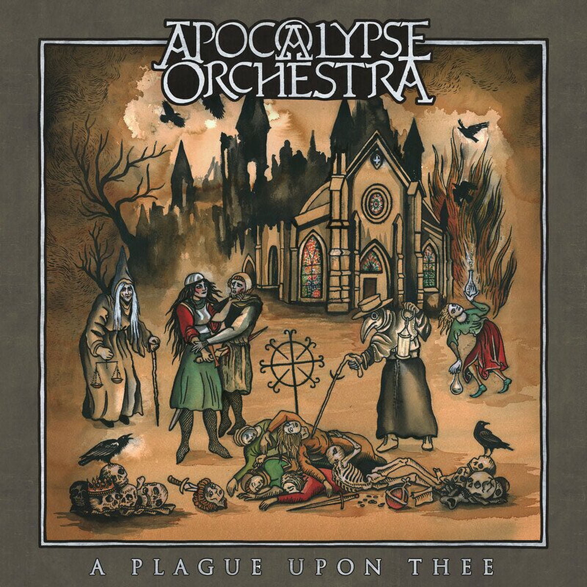 Apocalypse Orchestra – A Plague Upon Thee (Vinyl) vinyl record cover
