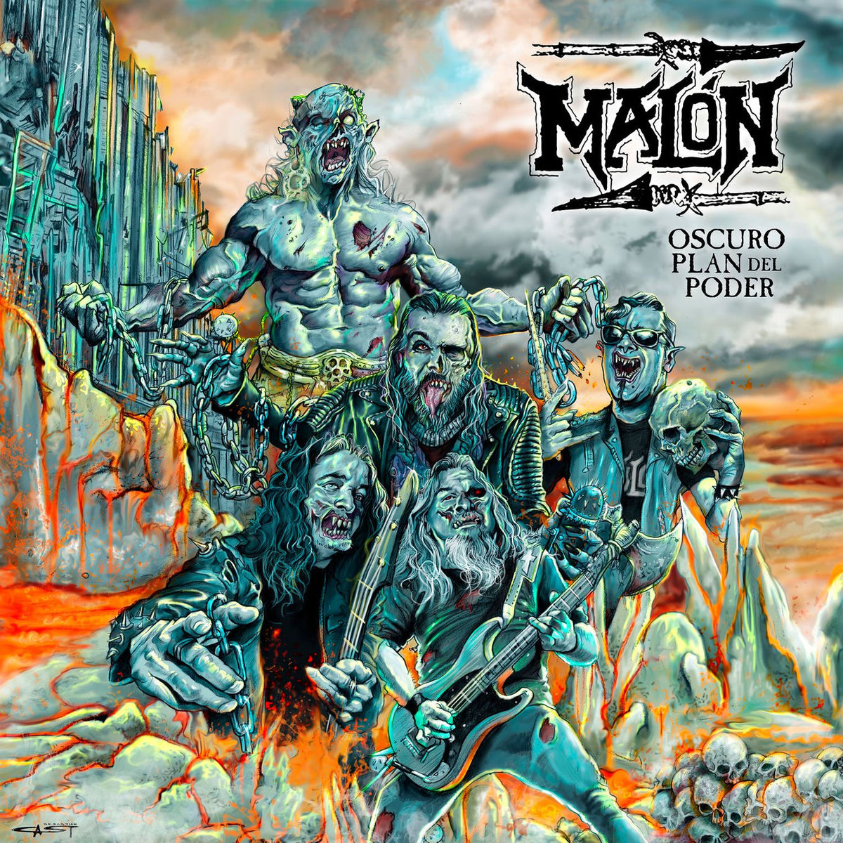 Malon – Oscuro Plan Del Poder vinyl record cover