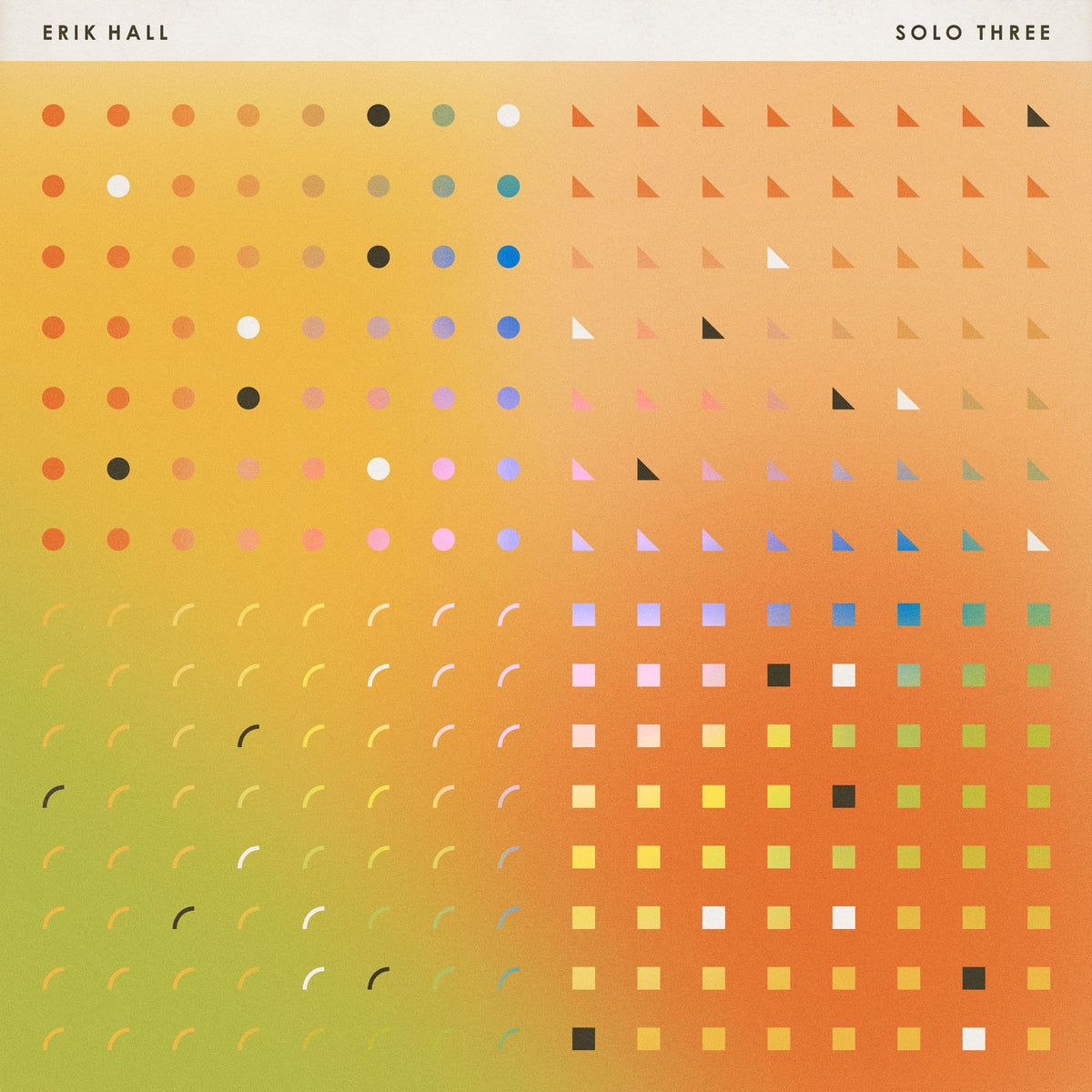Erik Hall – Solo Three vinyl cover