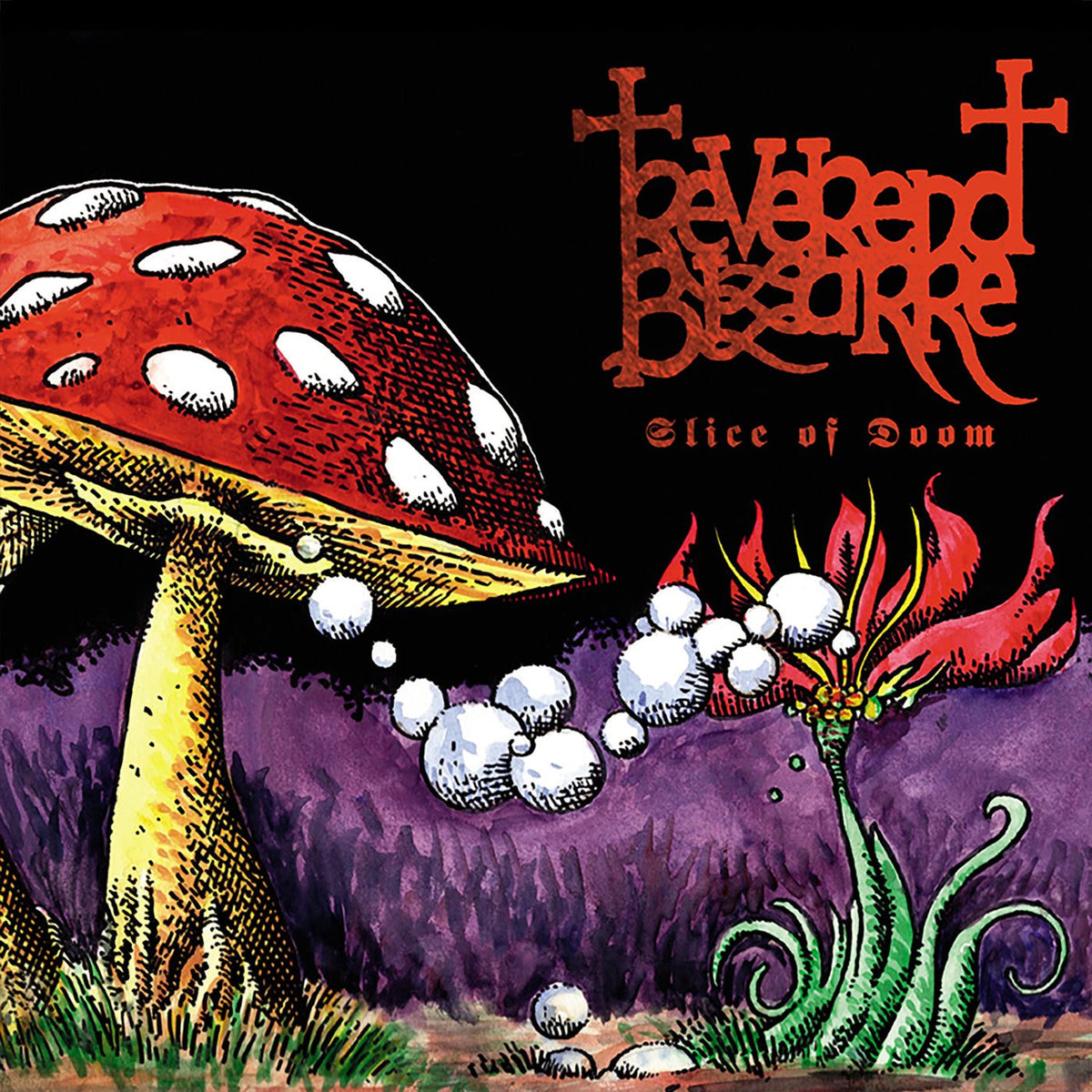 Reverend Bizarre – Slice of Doom (Coloured Vinyl) vinyl record cover