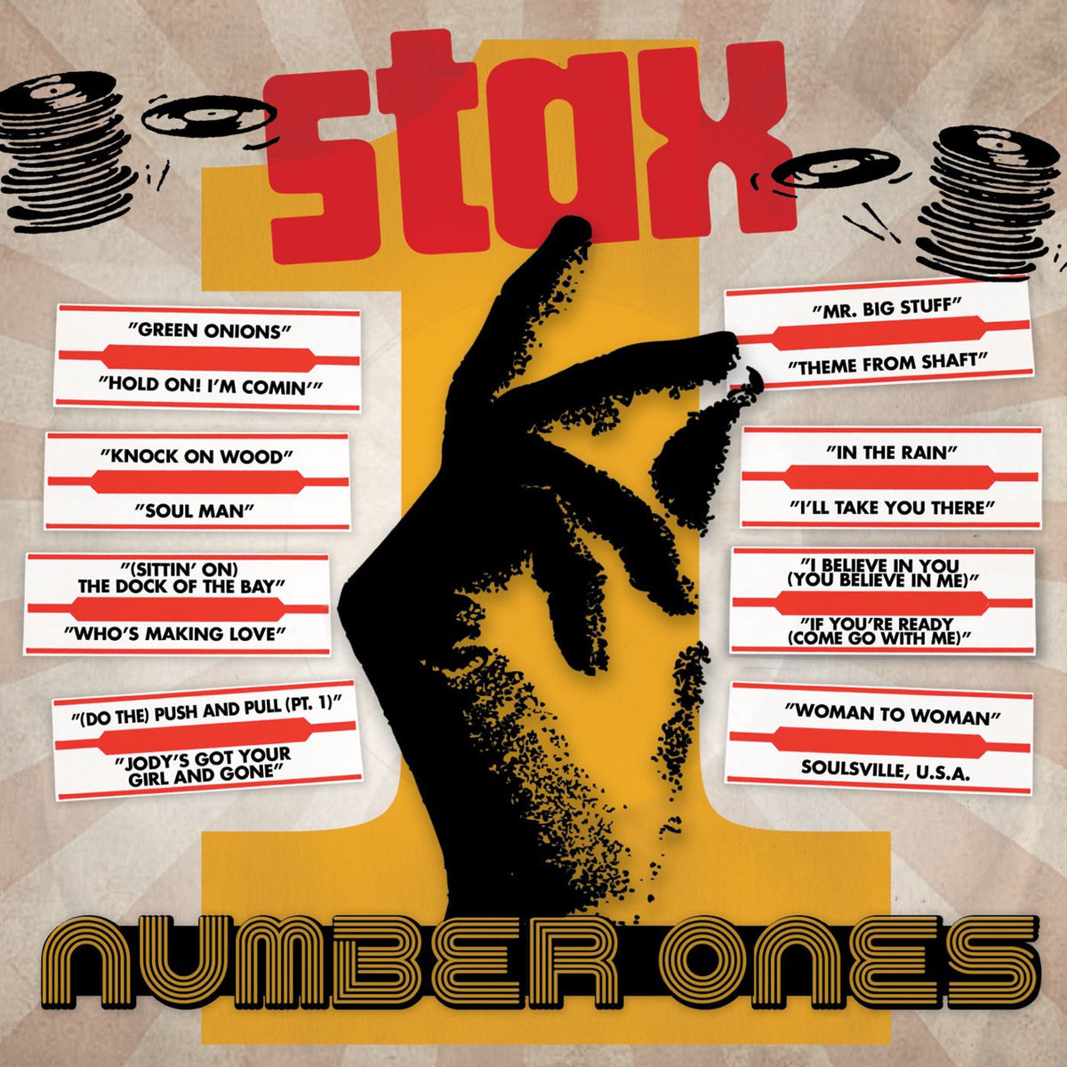 Various Artists – Stax Number Ones vinyl record cover