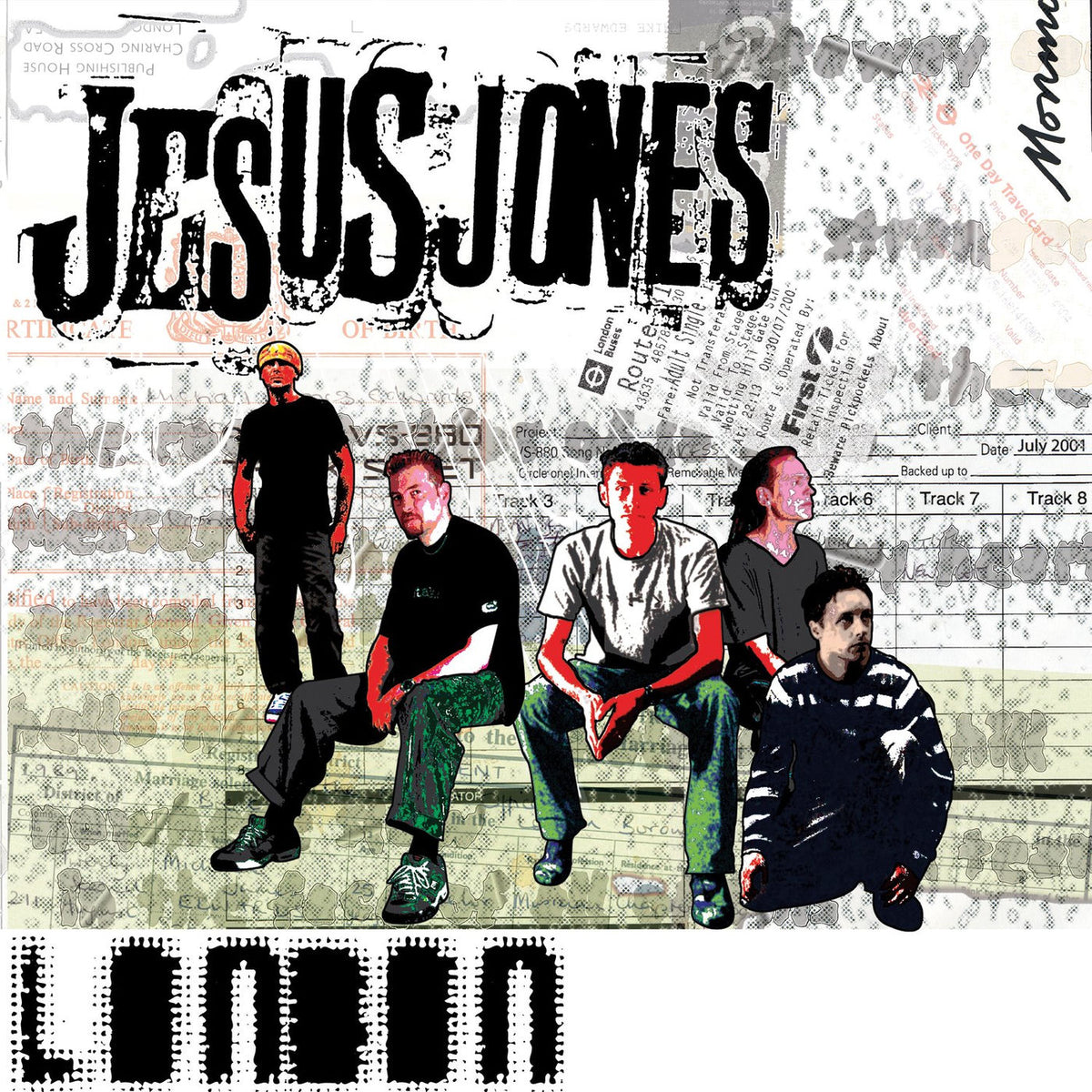 Jesus Jones – London vinyl record cover