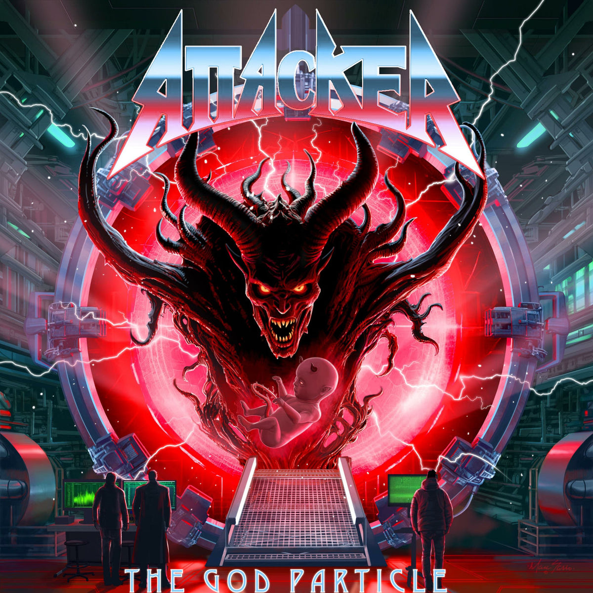 Attacker – The God Particle vinyl record cover