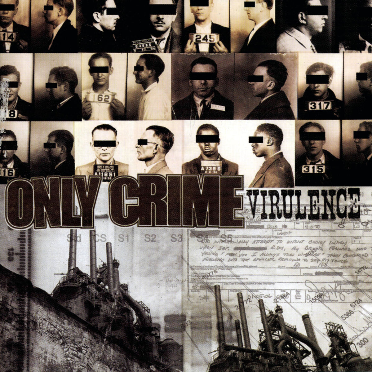 Only Crime – Virulence vinyl record cover