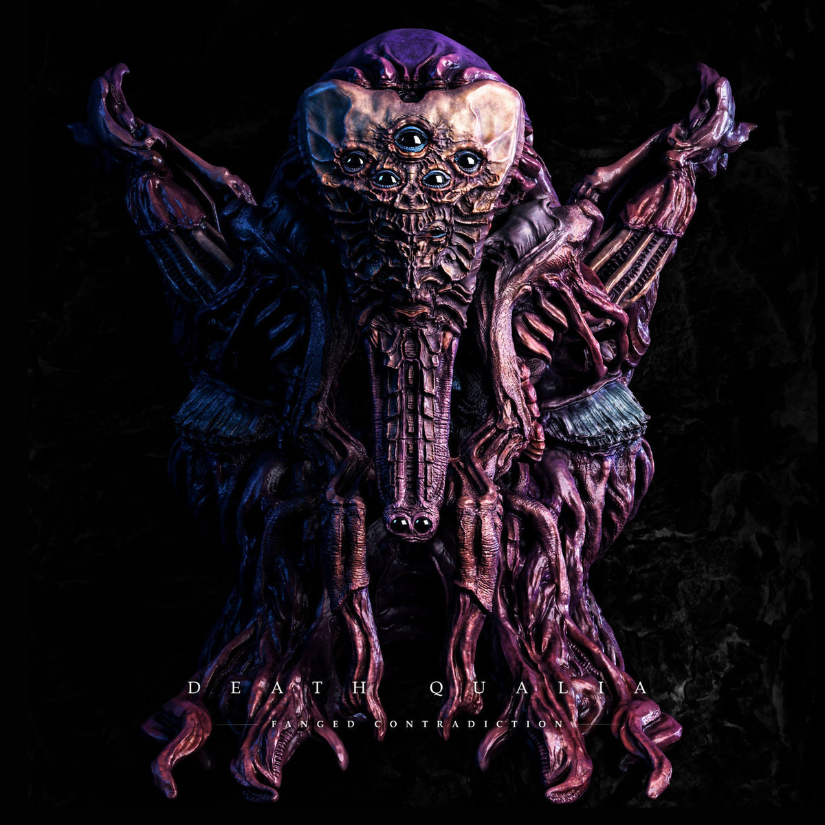 Death Qualia – Fanged Contradiction vinyl cover