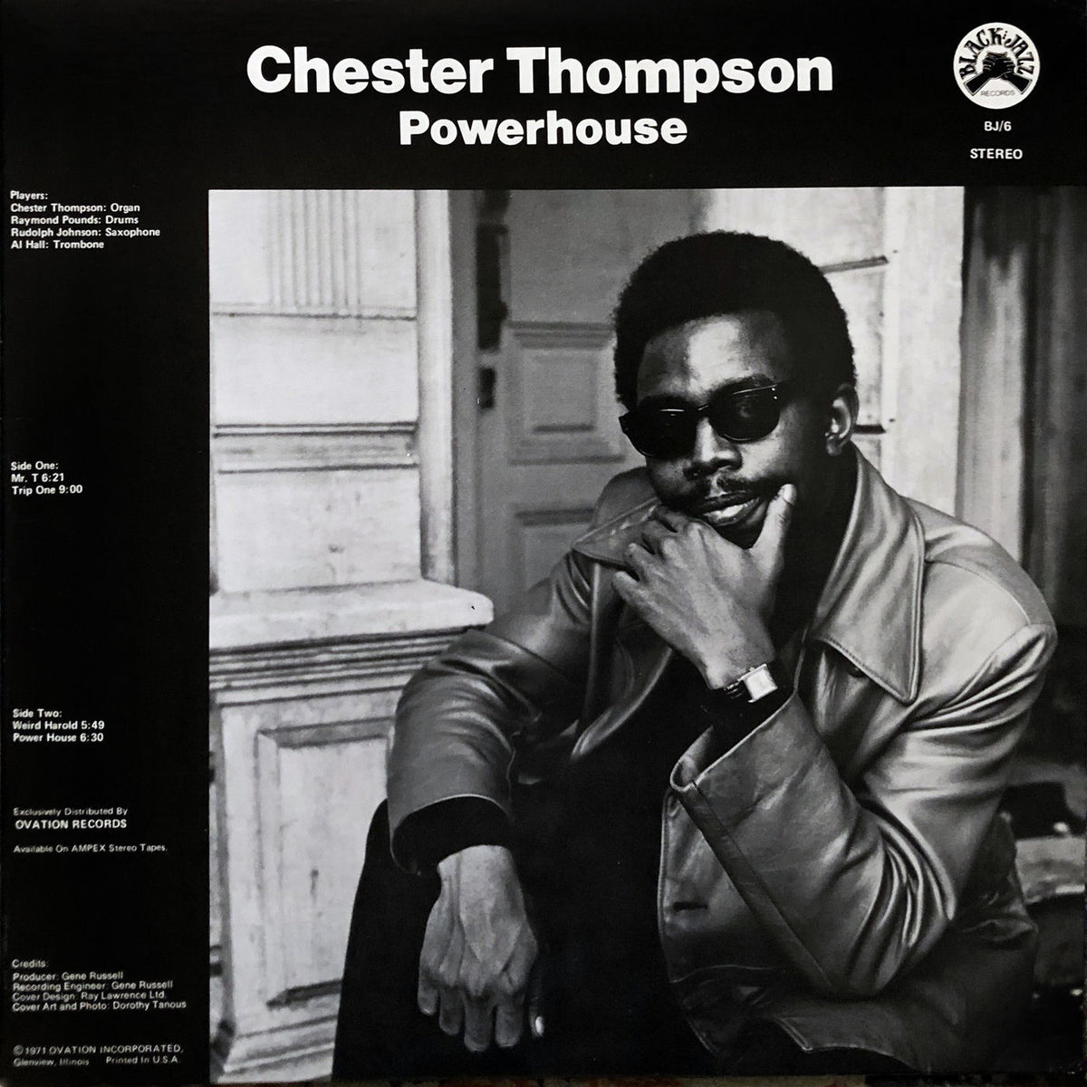 Chester Thompson – Powerhouse (Blue With Black Swirl Vinyl) vinyl record cover