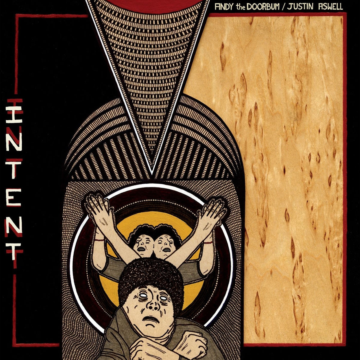 Andy The Doorbum & Justin Aswell – Intent vinyl cover