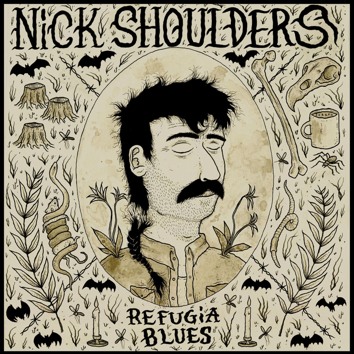 Nick Shoulders – Refugia blues vinyl record cover