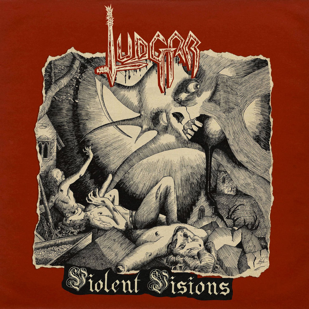 Ludgar – Violent Visions vinyl record cover