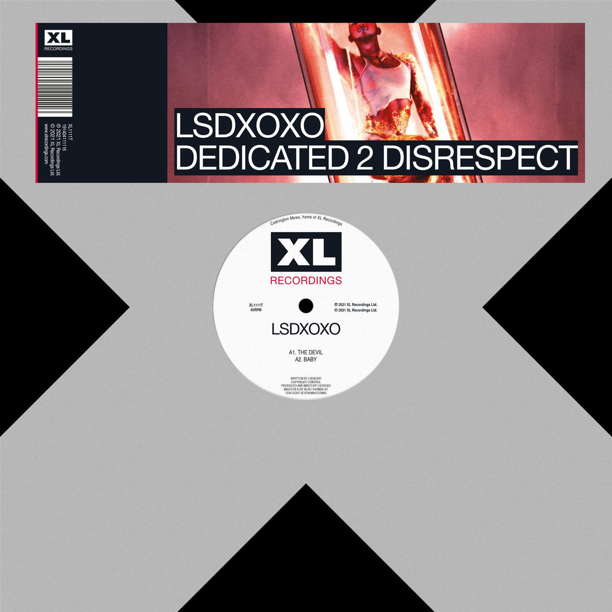 LSDXOXO – Dedicated 2 Disrespect EP vinyl cover