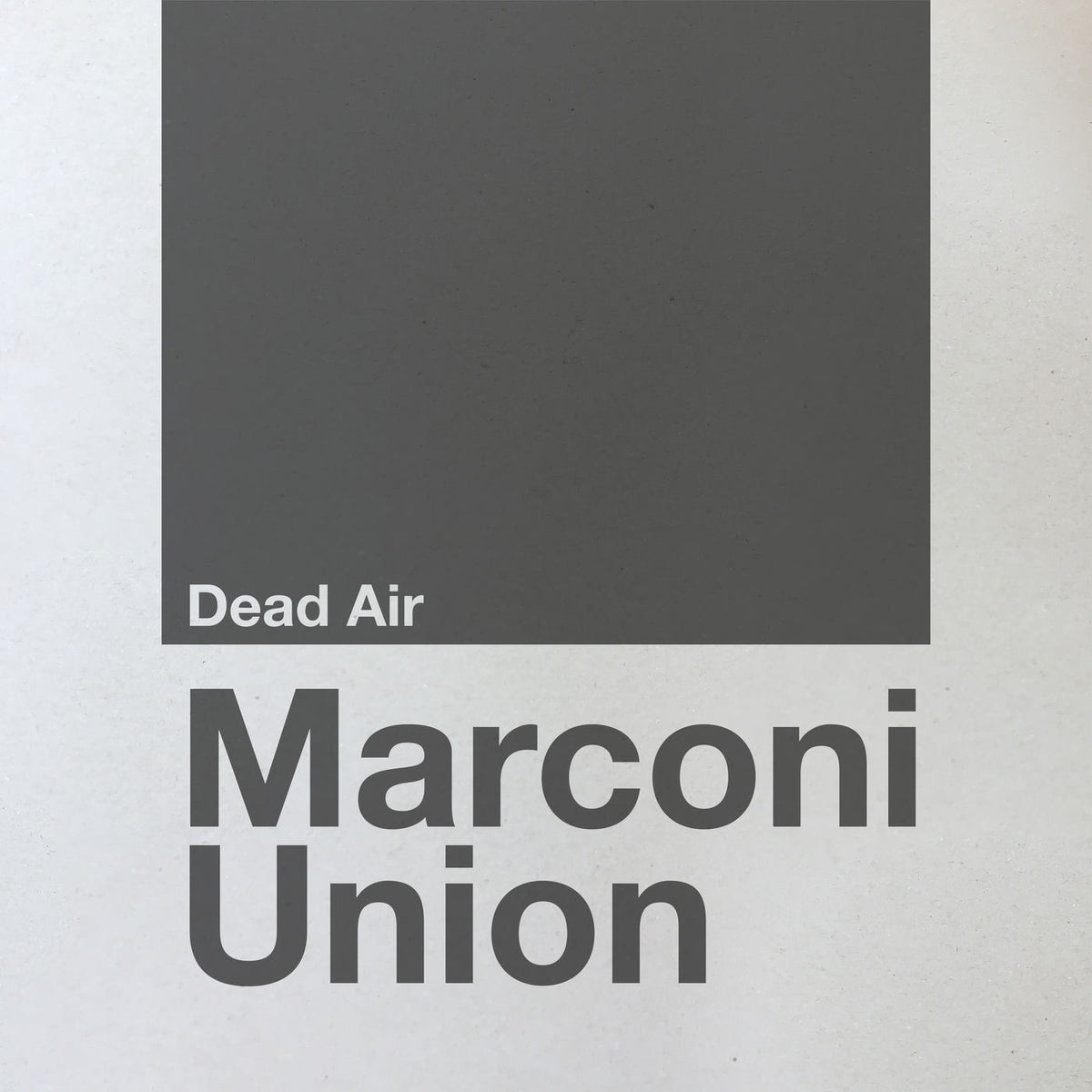 Marconi Union – Dead Air vinyl record cover