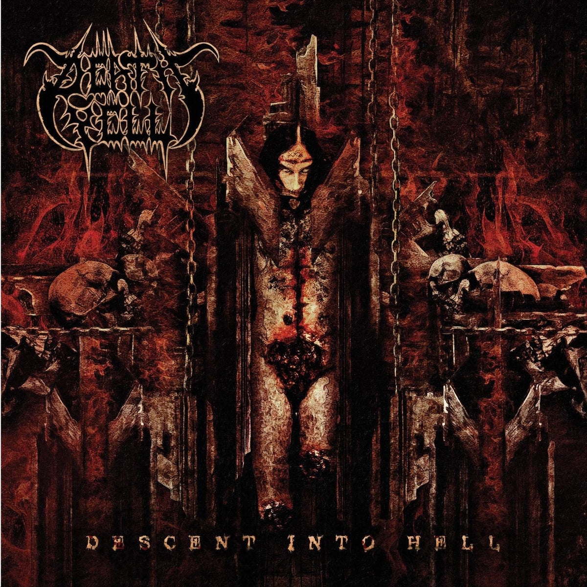 Death Yell – Descent Into Hell vinyl record cover