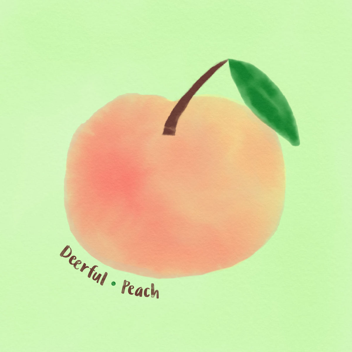 Deerful – Peach vinyl record cover