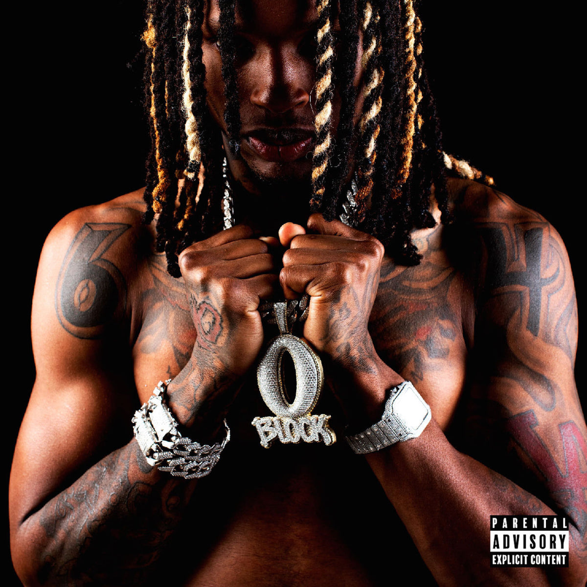 King Von – Welcome To O'Block [LP] (BLACK/RED VINYL) vinyl record cover