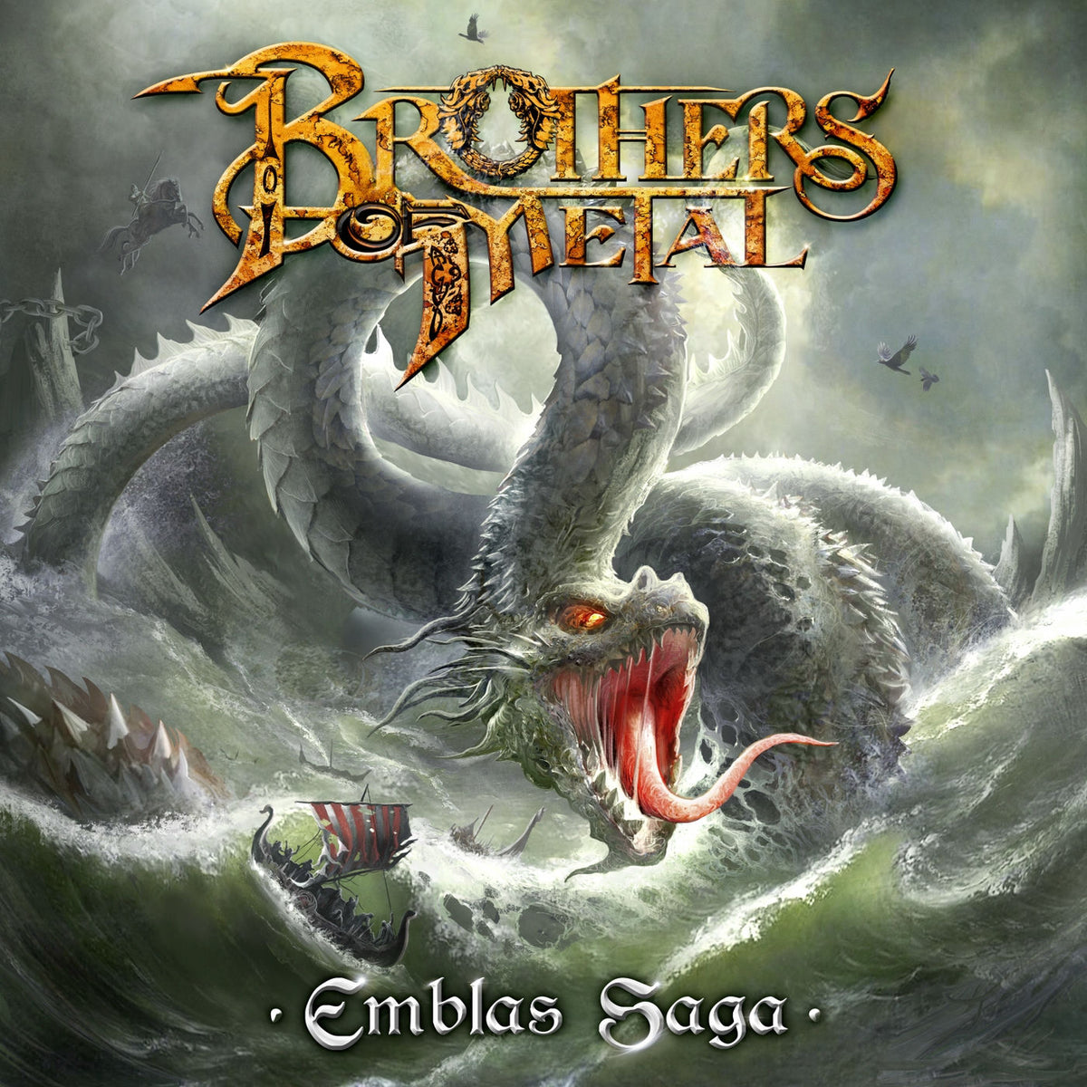 Brothers Of Metal – Emblas Saga (CLEAR GREEN VINYL) vinyl record cover