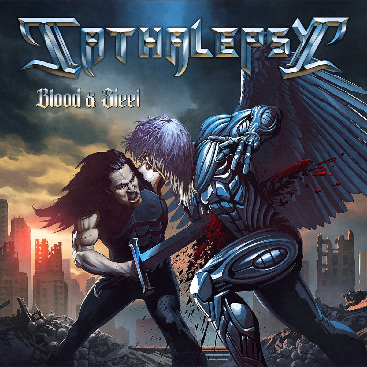 Cathalepsy – Blood and Steel vinyl record cover