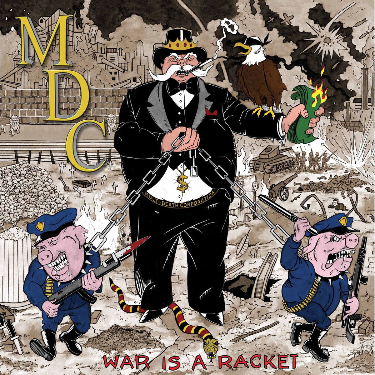 Mdc – War Is a Racket vinyl record cover
