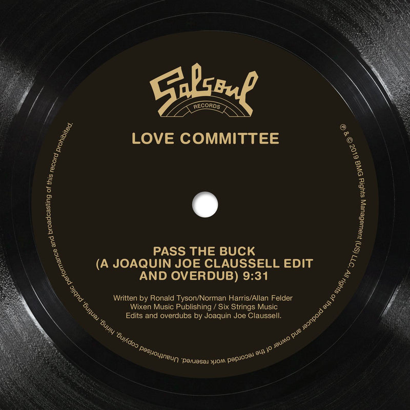 Love Committee – Pass the Buck (Tom Moulton Mix/Joe Claussell Edit) vinyl record cover