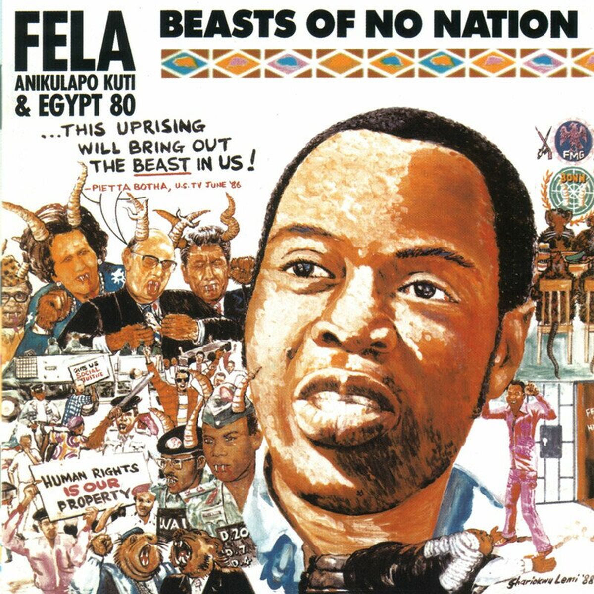 Fela Kuti – Beasts of No Nation vinyl record cover