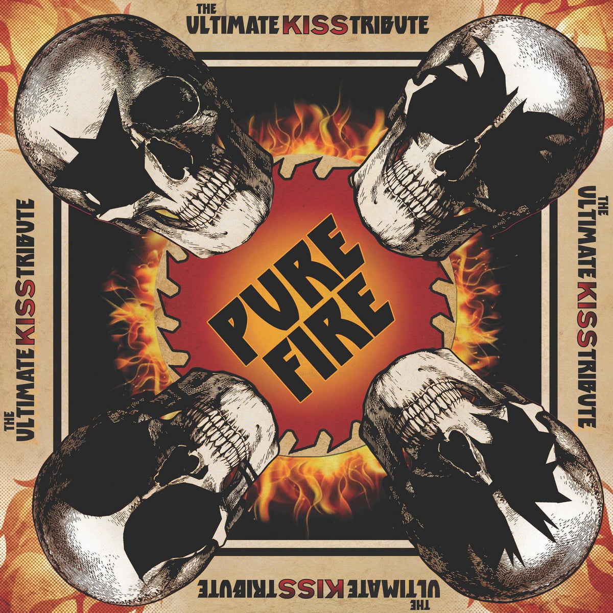 Various Artists – Pure Fire - the Ultimate Kiss Tribute vinyl cover