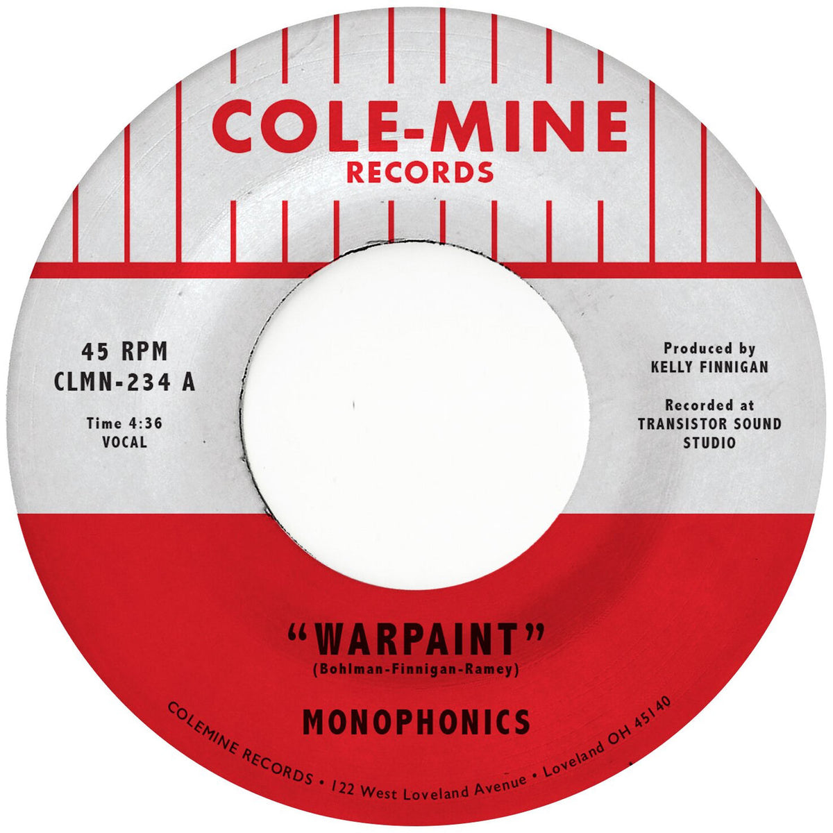 Monophonics – Warpaint / Crash & Burn vinyl cover