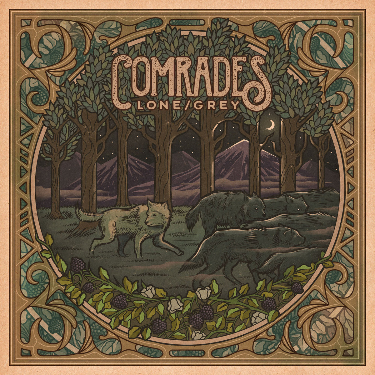 Comrades – Lone / Grey vinyl record cover
