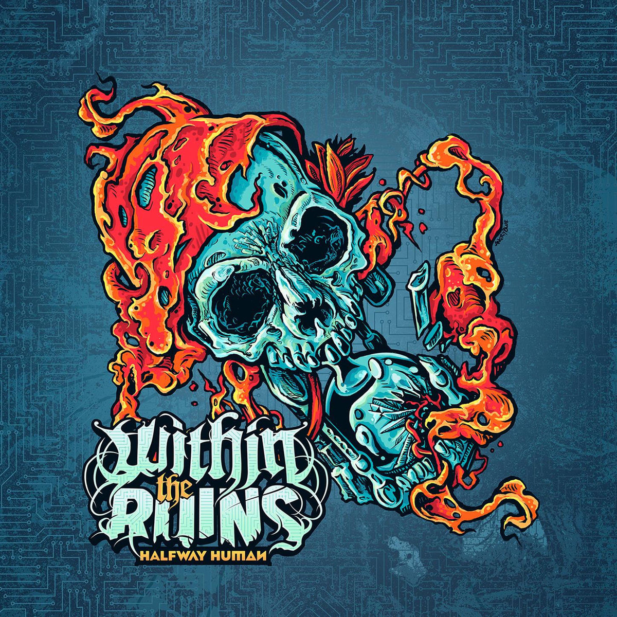 Within The Ruins – Halfway Human vinyl record cover