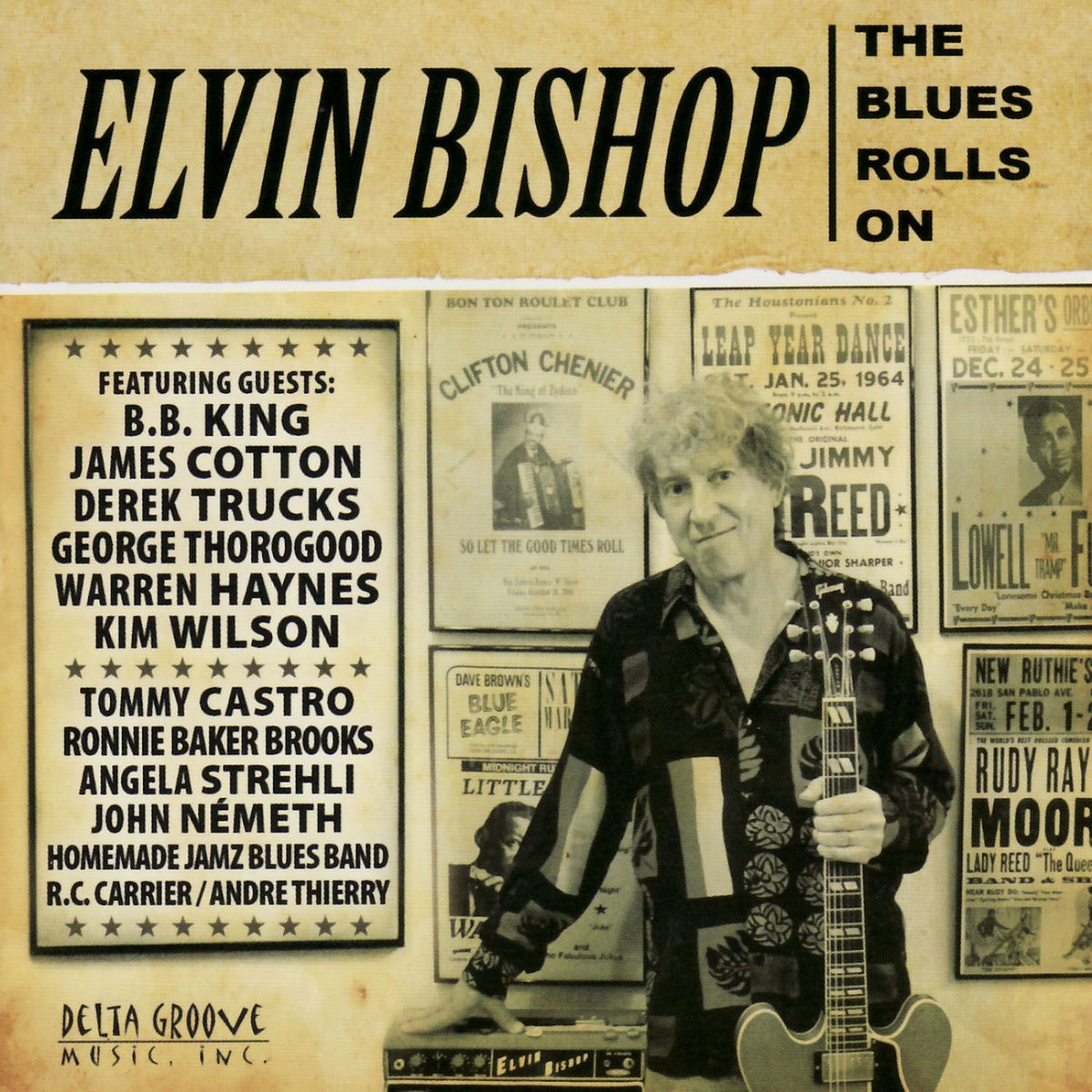 Elvin Bishop – The Blues Rolls On vinyl record cover