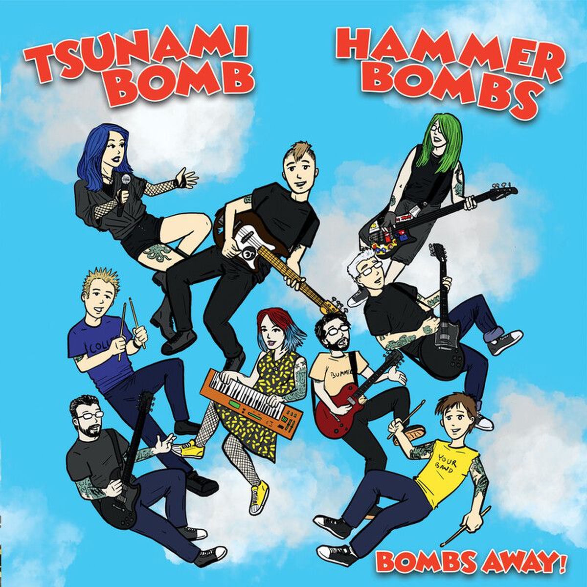 Tsunami Bomb – Bombs Away! vinyl cover