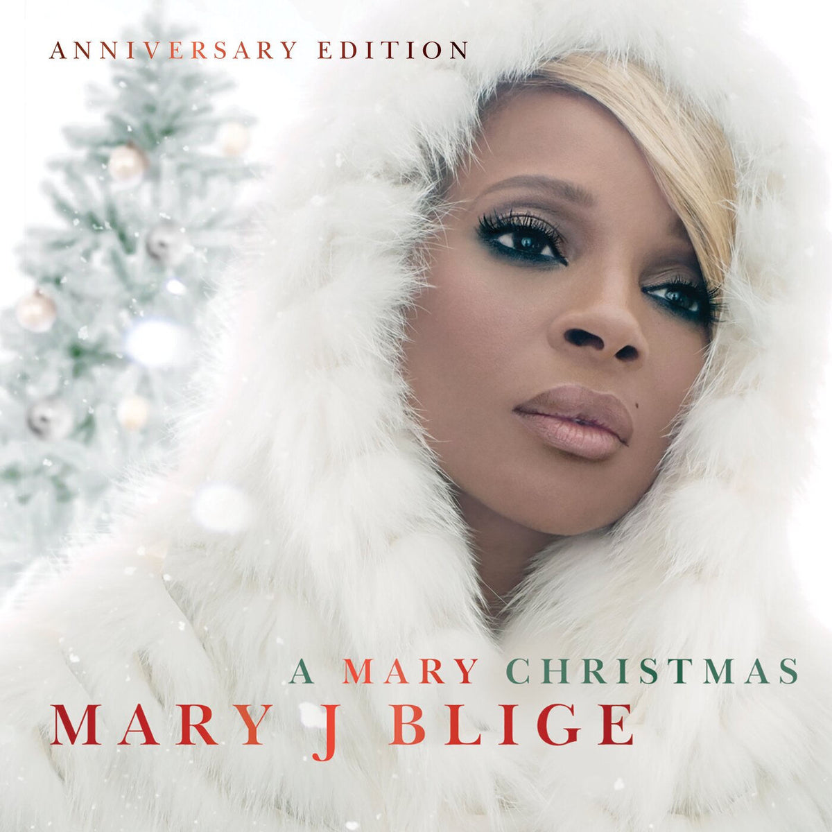 Mary J Blige – A Mary Christmas (The Anniversary Edition) vinyl record cover