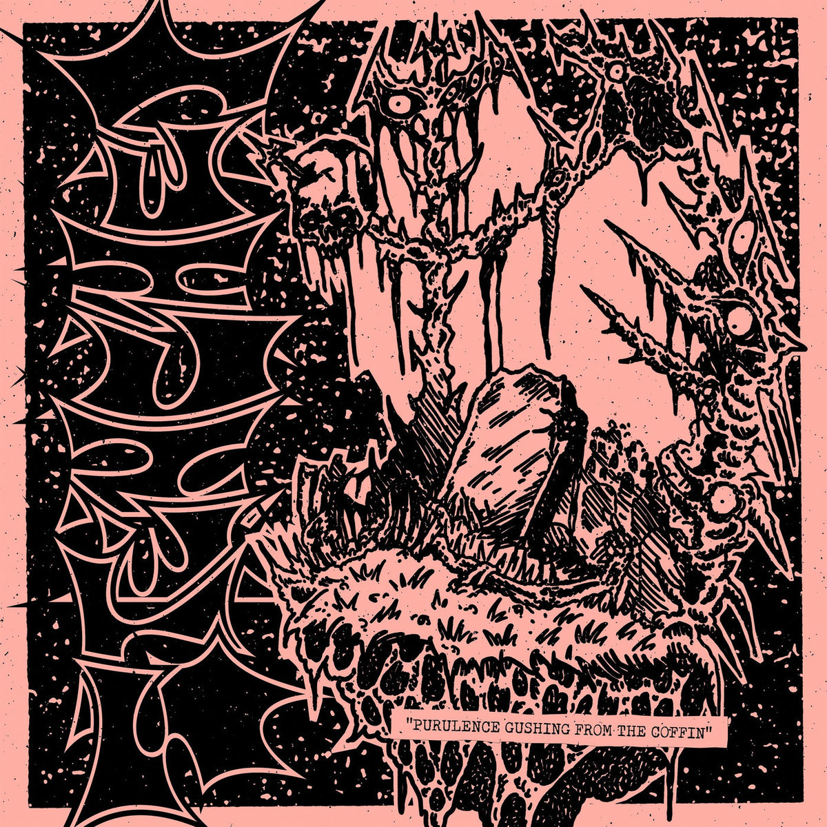 Stenched – Purulence Gushing From The Coffin vinyl cover