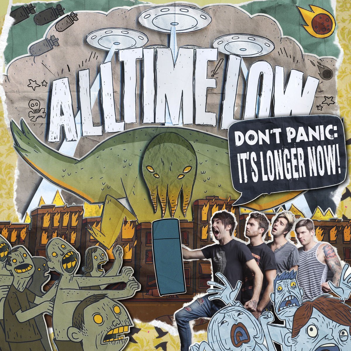 All Time Low – Don't Panic: It's Longer Now! vinyl record cover