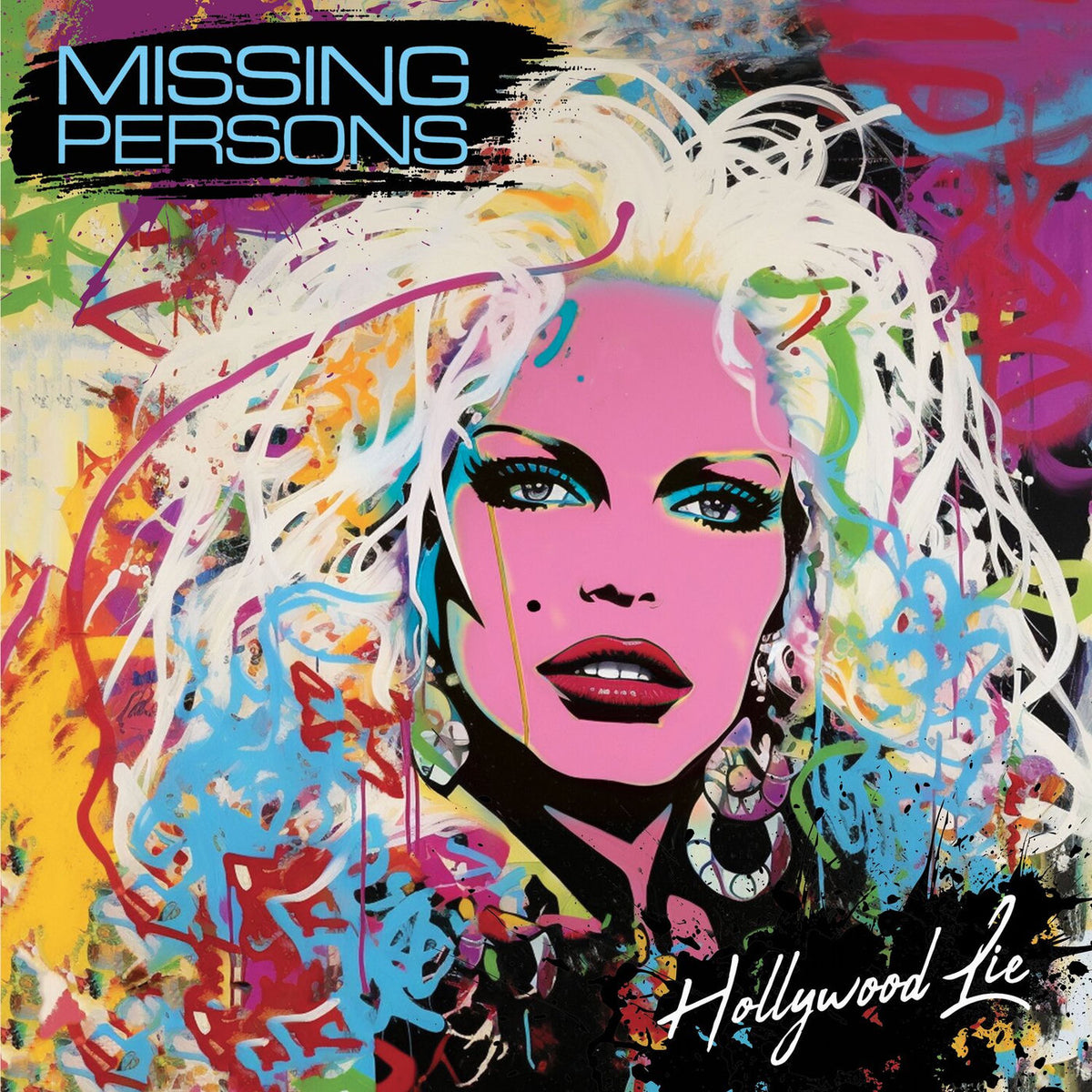 Missing Persons – Hollywood Lie vinyl record cover