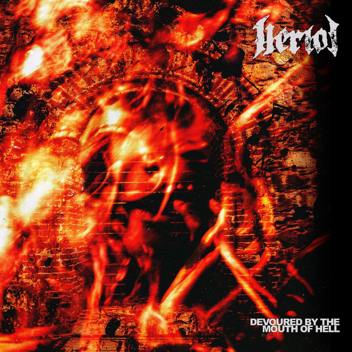 Heriot – Devoured by the Mouth of Hell vinyl cover