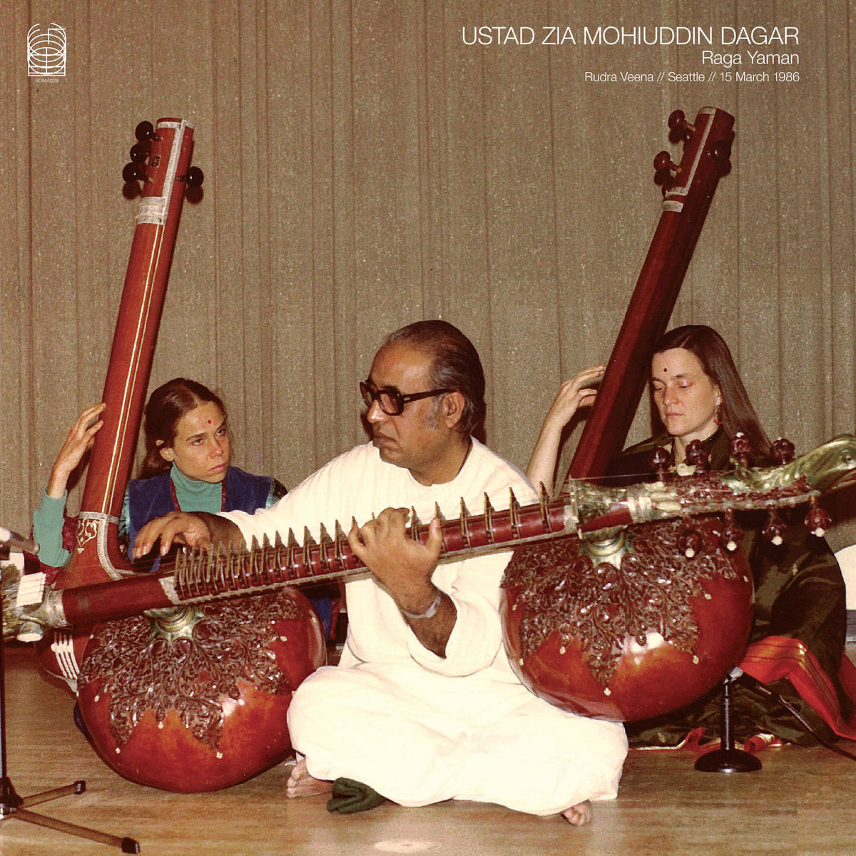 Ustad Zia Mohiuddin Dagar – Raga Yaman (Rudra Veena // Seattle // 15 March 1986) vinyl cover