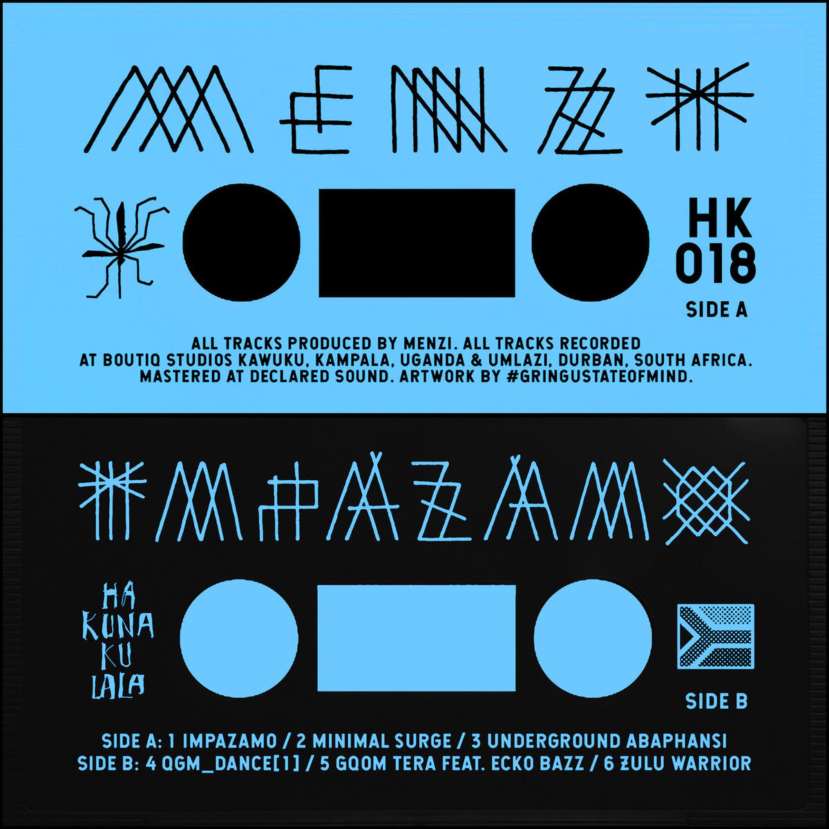 Menzi – Impazamo vinyl cover