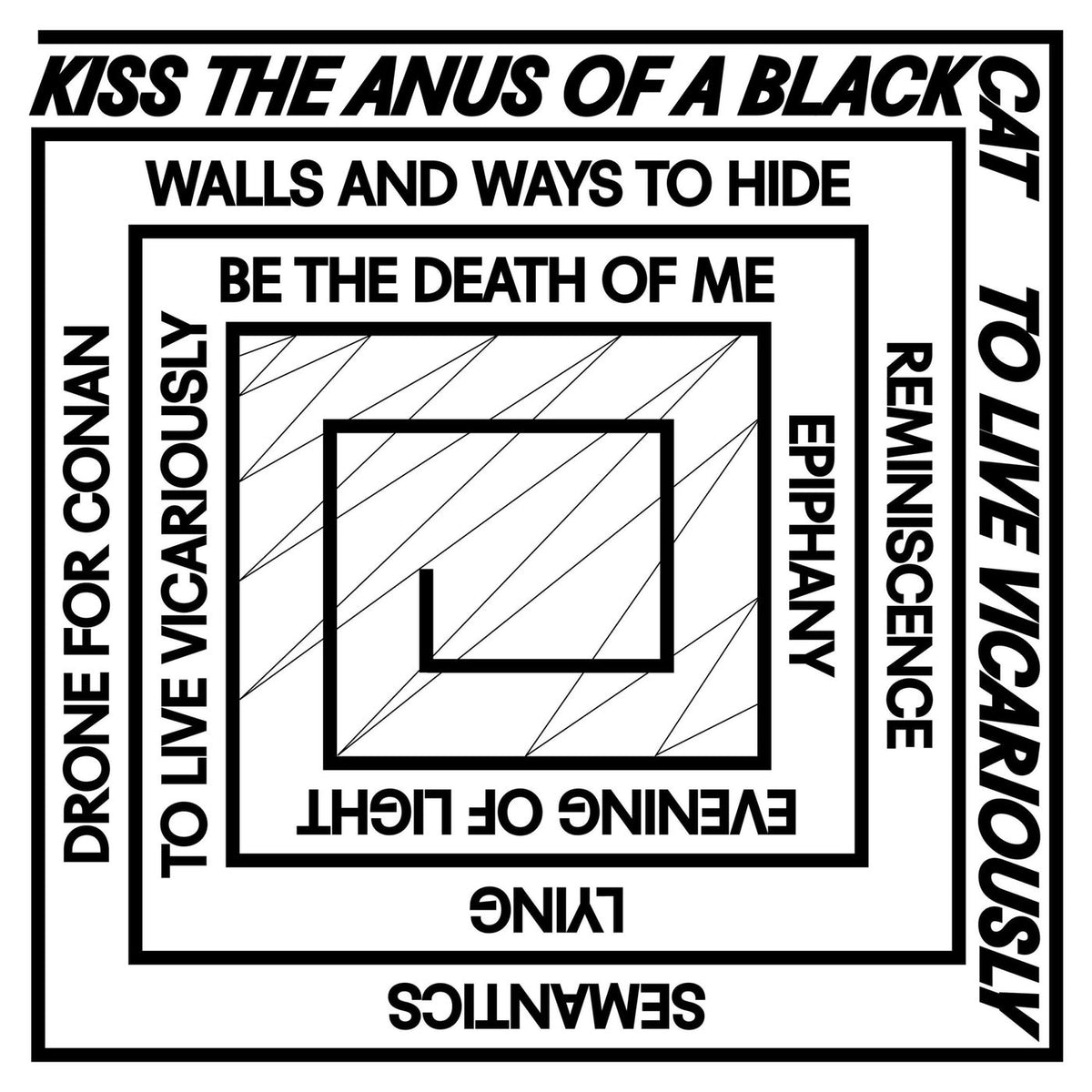 Kiss The Anus Of A Black Cat – To Live Vicariously (HOL) vinyl record cover