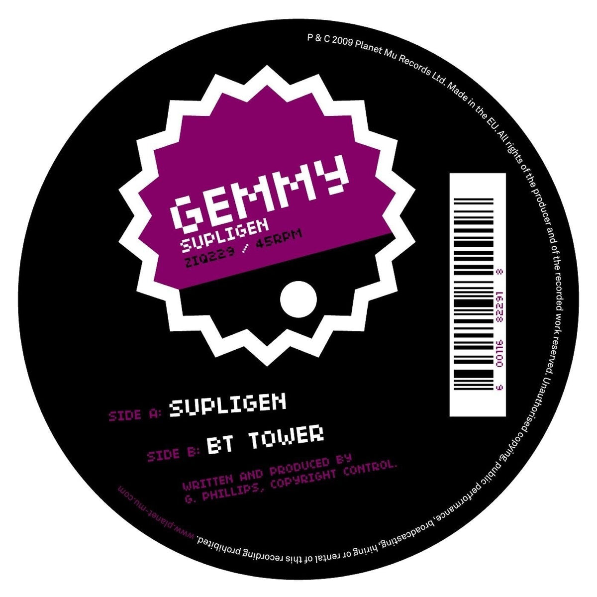 Gemmy – Supligen vinyl cover