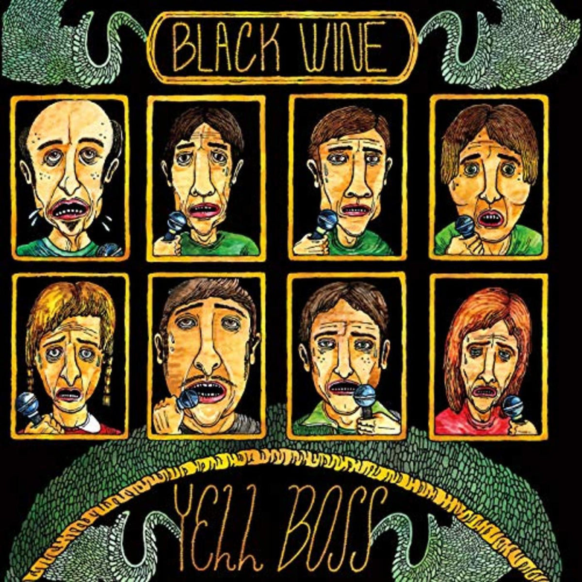 Black Wine – Yell Boss vinyl record cover