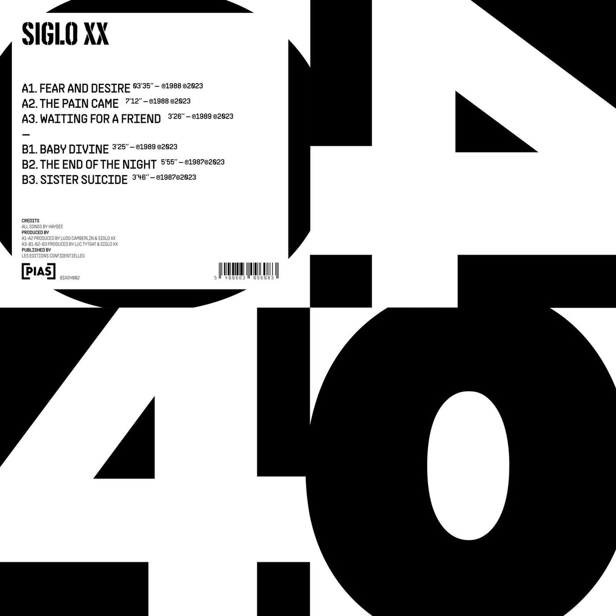 Siglo XX – [PIAS] 40 vinyl cover