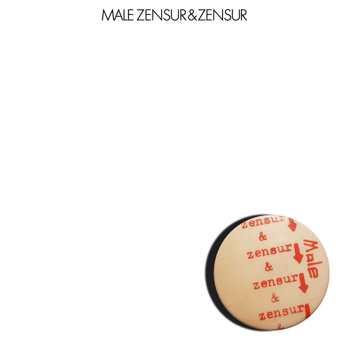 MALE – Zensur & Zensur vinyl record cover