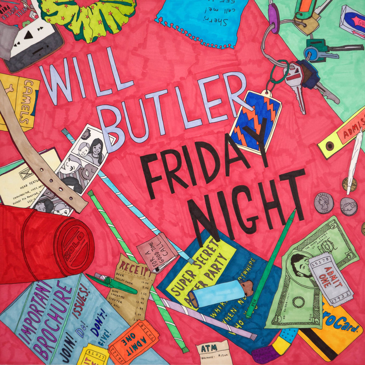 Will Butler – Friday Night vinyl record cover
